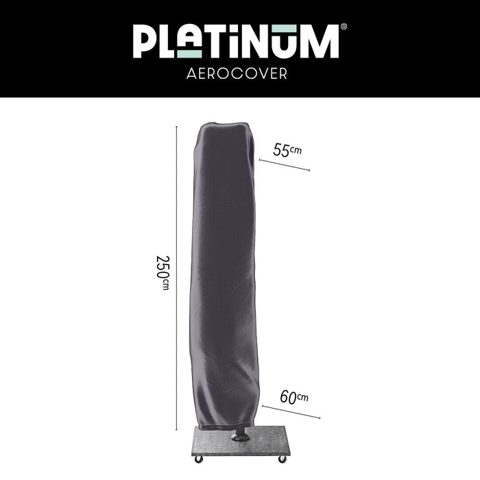 Platinum Challenger Premium T2 3x3 m Champagne Teak - met voet en hoes