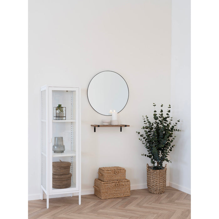 Jersey Mirror - Spiegel met zwarte lijst  60 cm