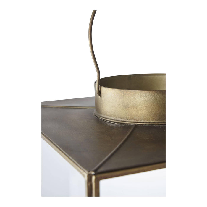 Mohali Lantern - Lantern, metal|glass, antique brass look