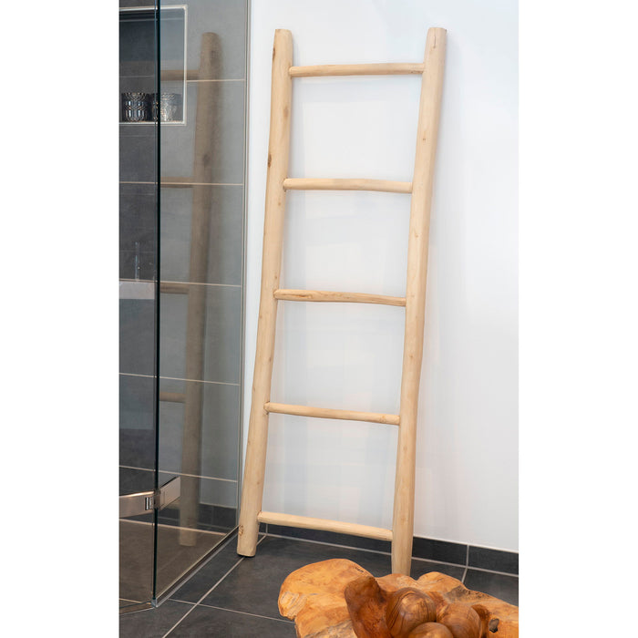 Decorative ladder - Decorative ladder, teak, nature, 50x150 cm