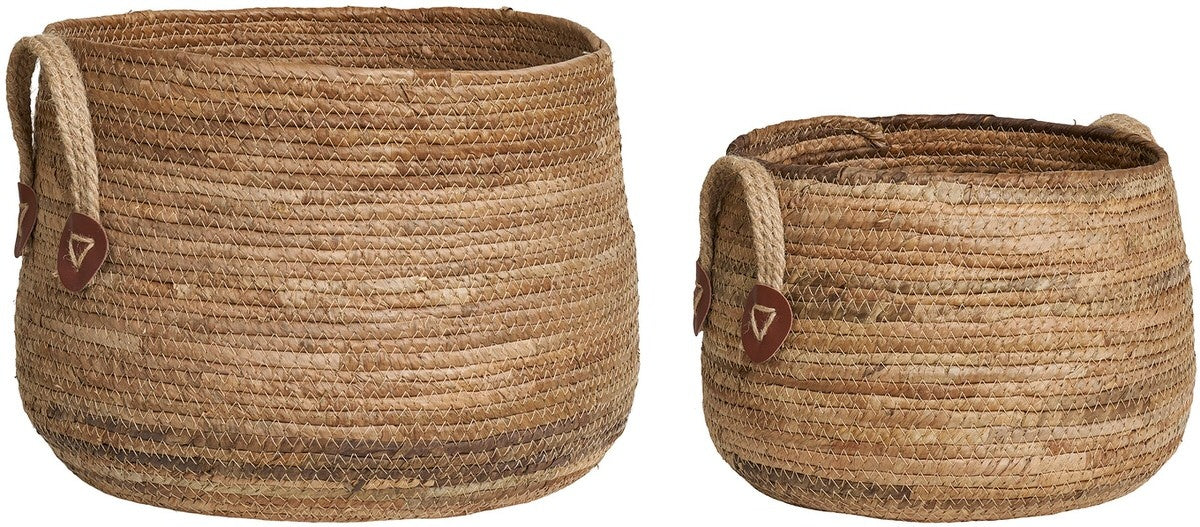 House Nordic Aosta Natural Bananenblad Mandenset