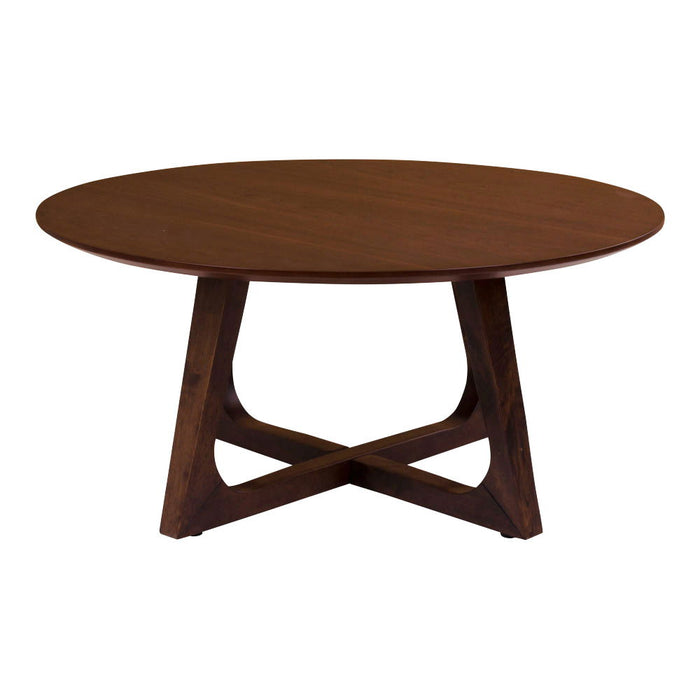 House Nordic Hellerup Ronde Salontafel Walnoot Ø75 cm