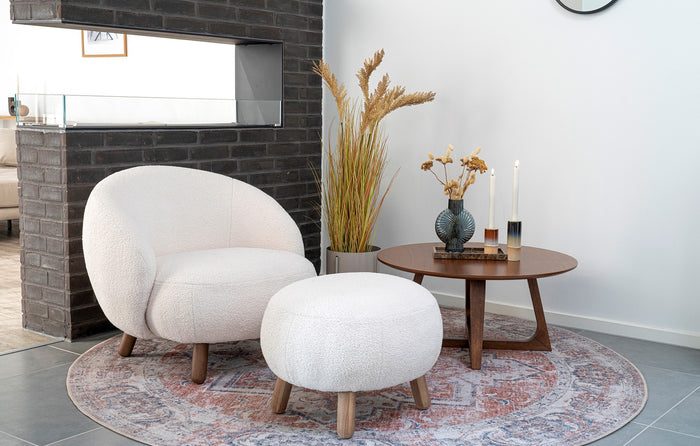 House Nordic Hellerup Ronde Salontafel Walnoot Ø75 cm