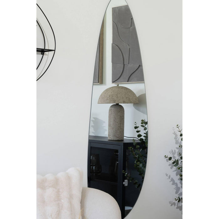 Astley Table Lamp - Table lamp, papier-mâché, stone grey
