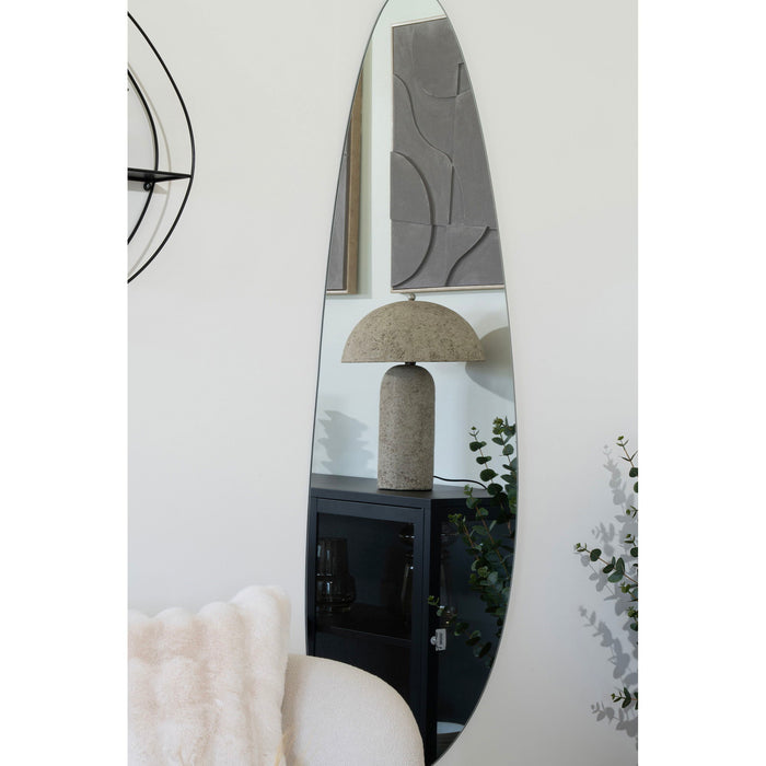 Astley Table Lamp - Table lamp, papier-mâché, stone grey