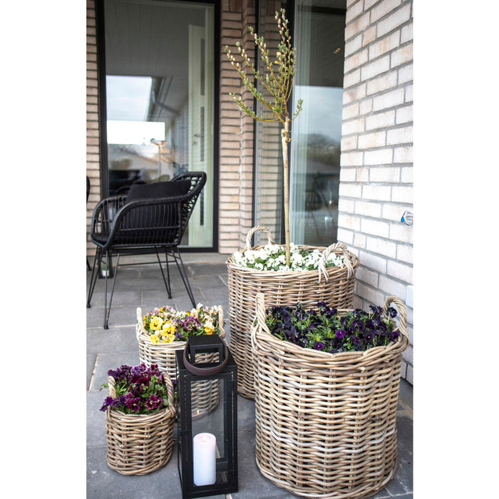Caor Baskets - Baskets, kubu rattan, nature set of 4