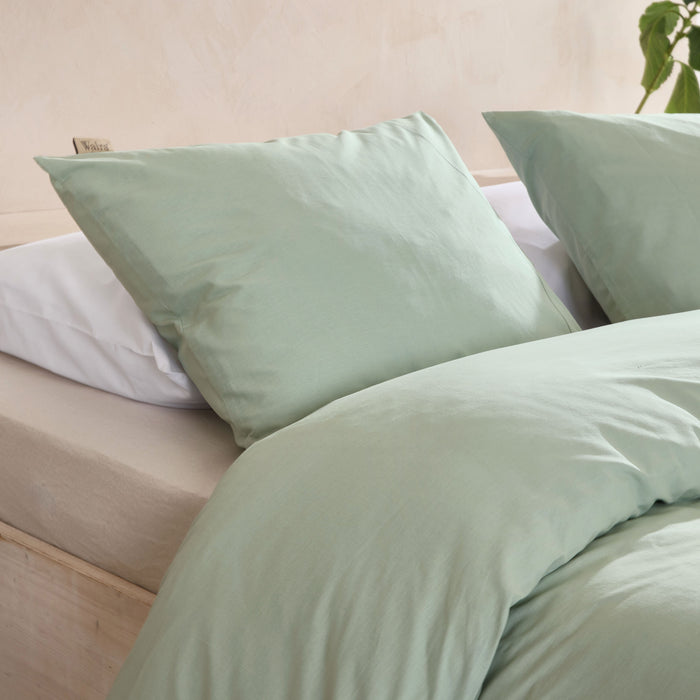 Walra Remade Uni Essence Dekbedovertrek 200 x 220 cm - Groen