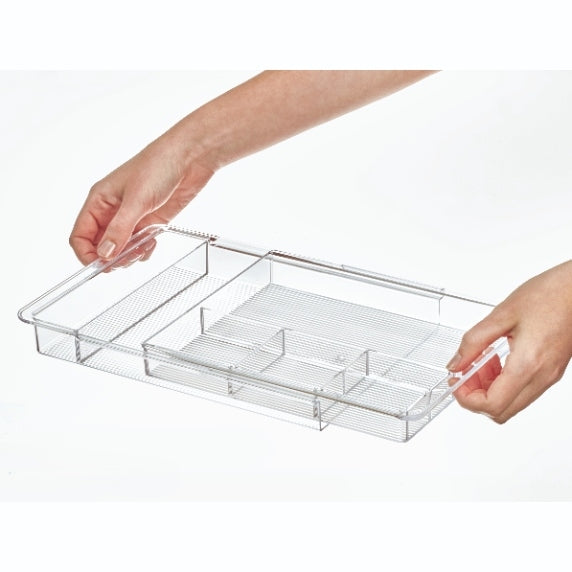 Lade Organizer, 6 Vakken, Uitschuifbaar, 28.6 x 19.7 x 3.3 cm, Kunstst