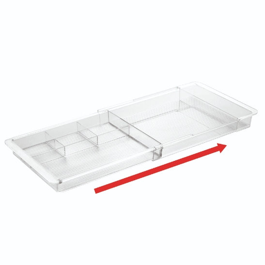 Lade Organizer, 6 Vakken, Uitschuifbaar, 28.6 x 19.7 x 3.3 cm, Kunstst
