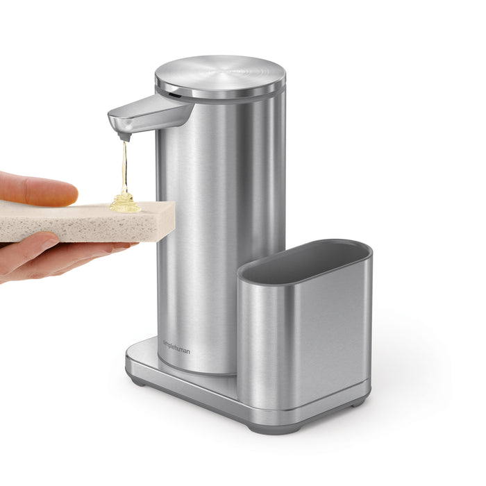 Simplehuman - Zeepdispenser 414 ml met Sensor en Wireless Charger en Caddy
