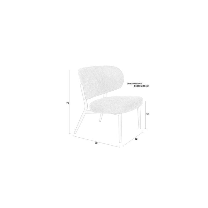 Housecraft Living Sanne Loungestoelen| Fauteuil Bruin