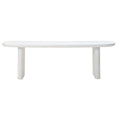 Giga Meubel - Tuintafel Deens Ovaal - Wit Betonlook - 200x100x75cm - Maya