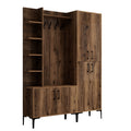 Giga Meubel - Garderobemeubel Walnoot Hout - 200cm - Viyana Large