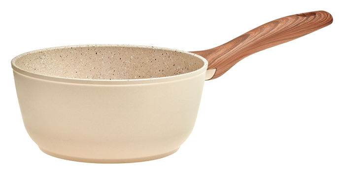 Sambonet Pannenset Rock 'n' Rose Creme - Braadpan, Hapjespan, Koekenpannen ø 24 & 28 cm & Steelpan - 5 Delig
