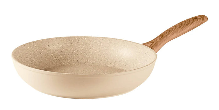 Sambonet Pannenset Rock 'n' Rose Creme - Braadpan, Hapjespan, Koekenpannen ø 24 & 28 cm & Steelpan - 5 Delig