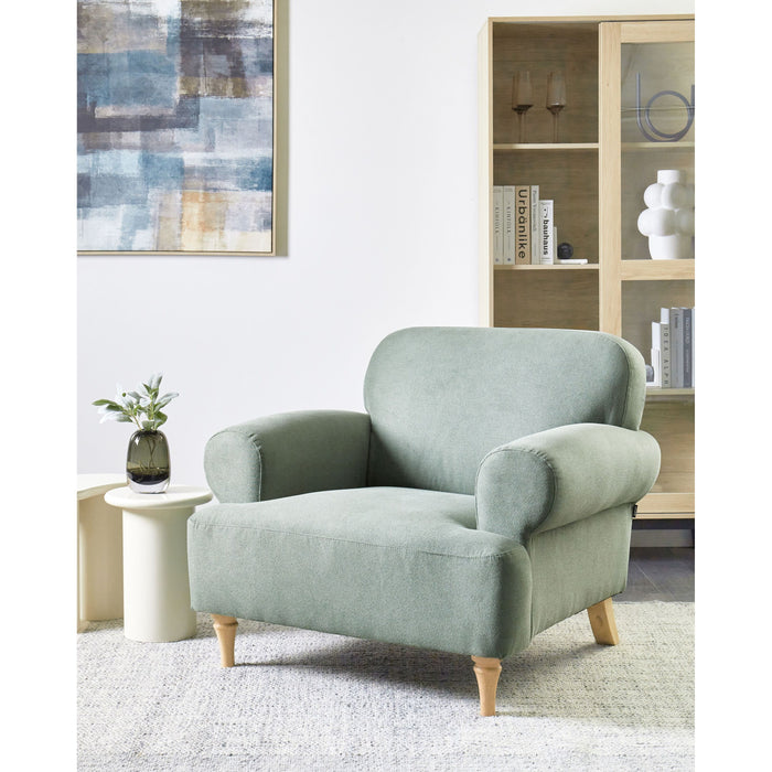 Beliani - KIBERG - Fauteuil - Lichtgroen - Polyester