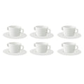 Palmer Soepkop en schotel White Delight 30 cl 10 cm Wit 6 stuks