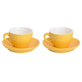 Palmer Cappuccinokop en schotel Colors 18 cl 14 cm 2 stuks