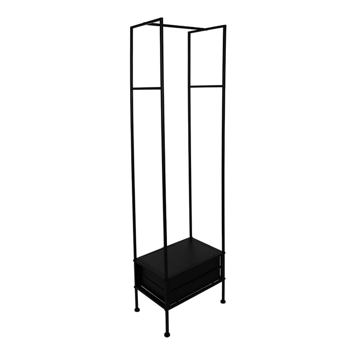 Clayre & Eef Garderoberek 48x30x170 cm Zwart IJzer