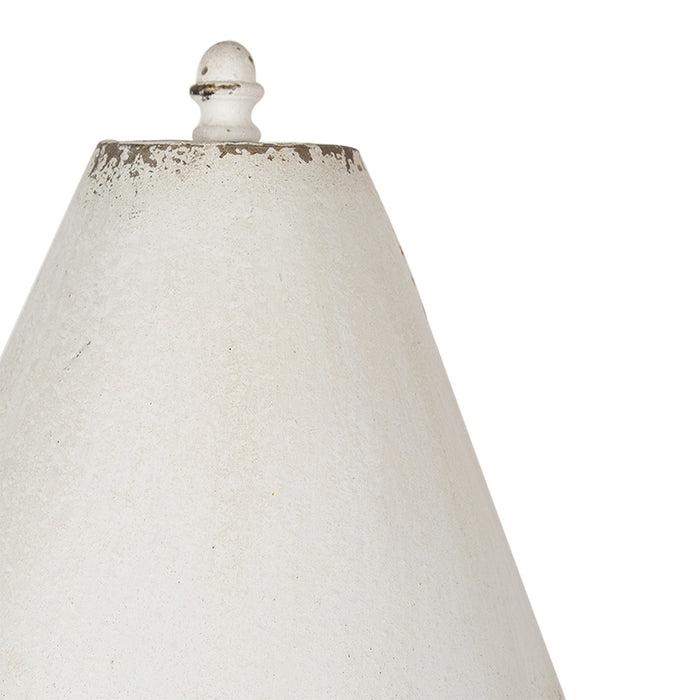 Clayre & Eef Tafellamp Ø 26x55 cm Wit IJzer