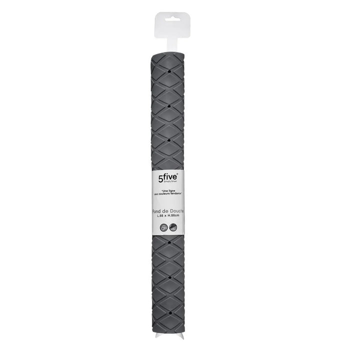 5Five Badmat - grijs - anti-slip - 70 x 35 cm