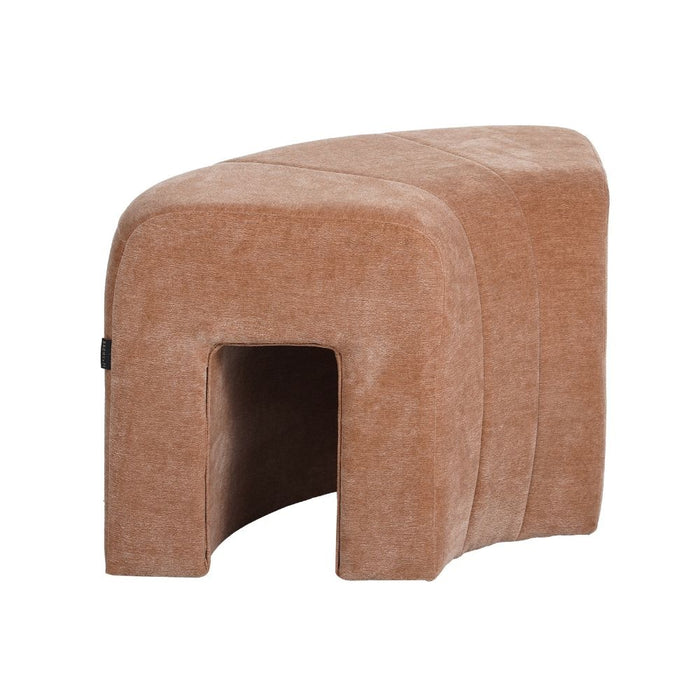 Bronx71 Modulaire hoekhocker Seth chenille terracotta