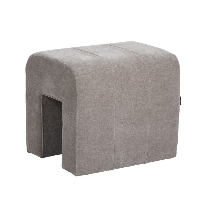 Bronx71 Modulaire hocker Seth chenille taupe