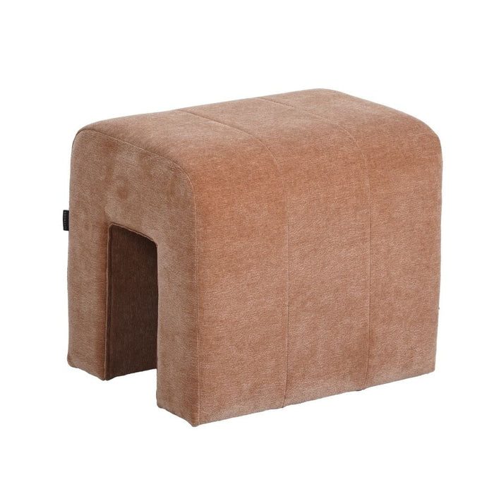 Bronx71 Modulaire hocker Seth chenille terracotta