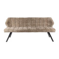Fraaai Ramon eetkamerbank 180 cm geweven - champagne