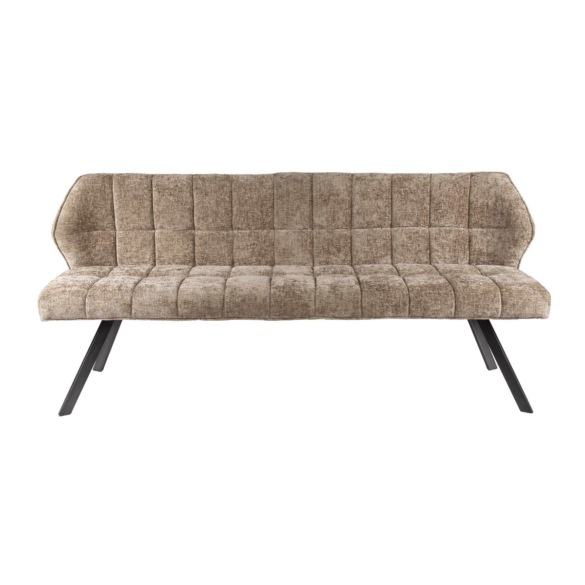 Fraaai Ramon eetkamerbank 180 cm geweven - champagne