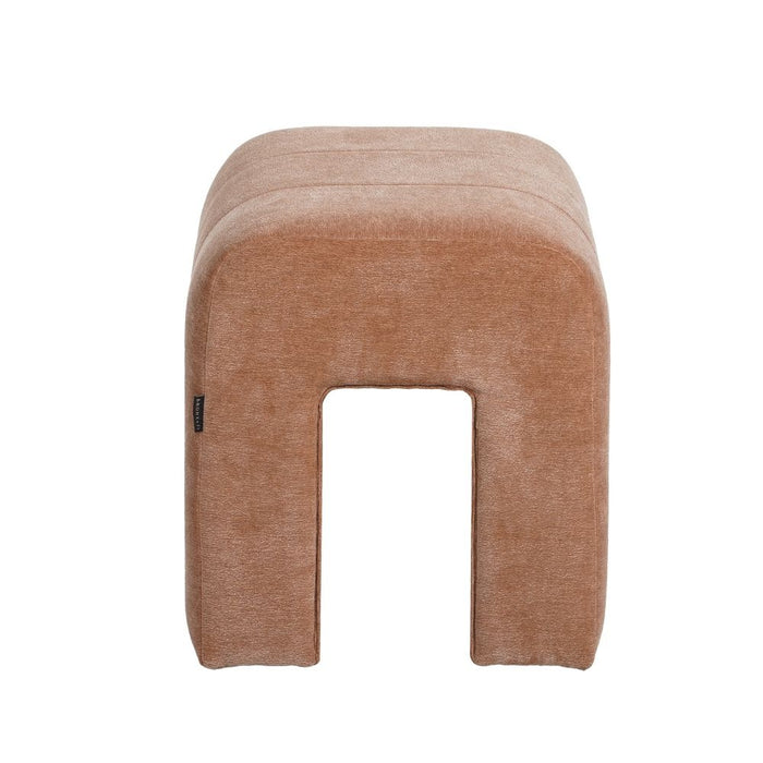 Bronx71 Modulaire hocker Seth chenille terracotta