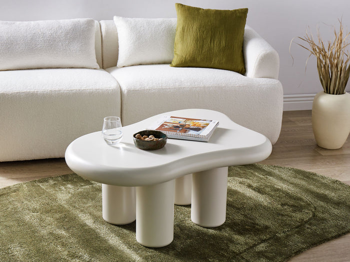 Beliani - ONDLE - Salontafel - Gebroken wit - MDF