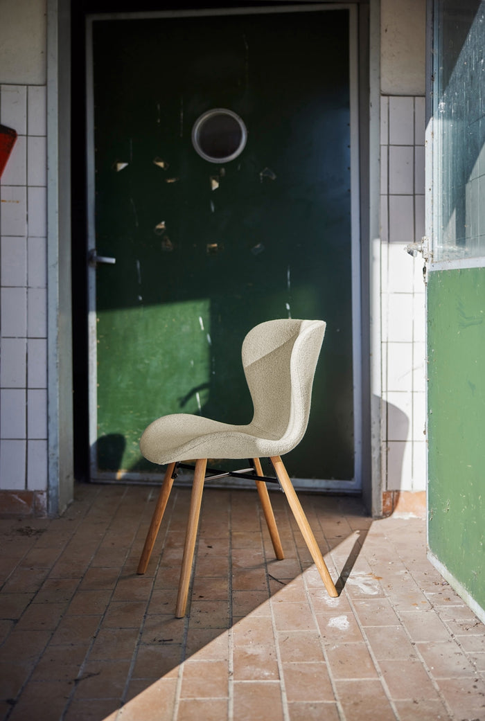 Giga Living - Eetkamerstoel Stof Créme - Zaria - Set van 2