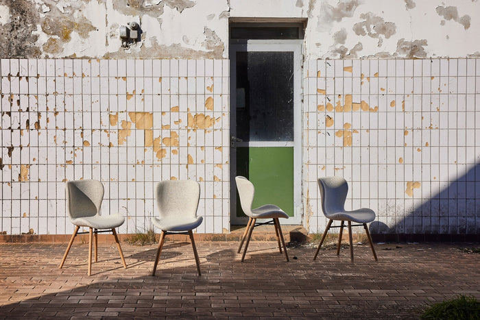 Giga Living - Eetkamerstoel Stof Créme - Zaria - Set van 2