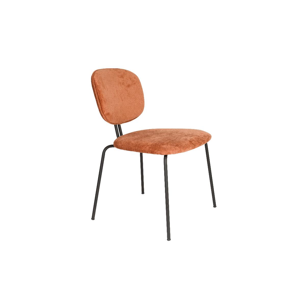 Puur Rahim eetkamerstoel - terracotta