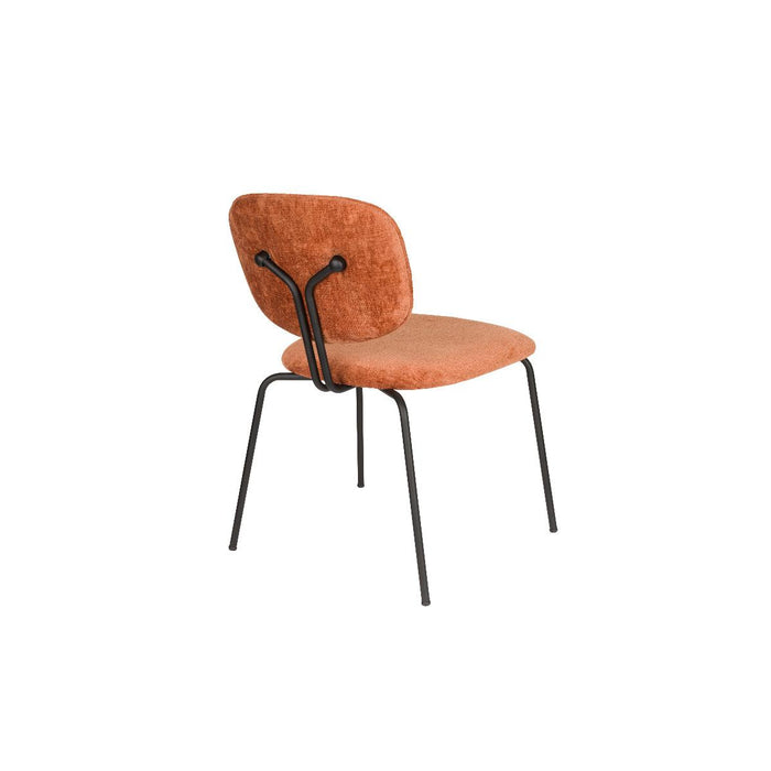 Puur Rahim eetkamerstoel - terracotta