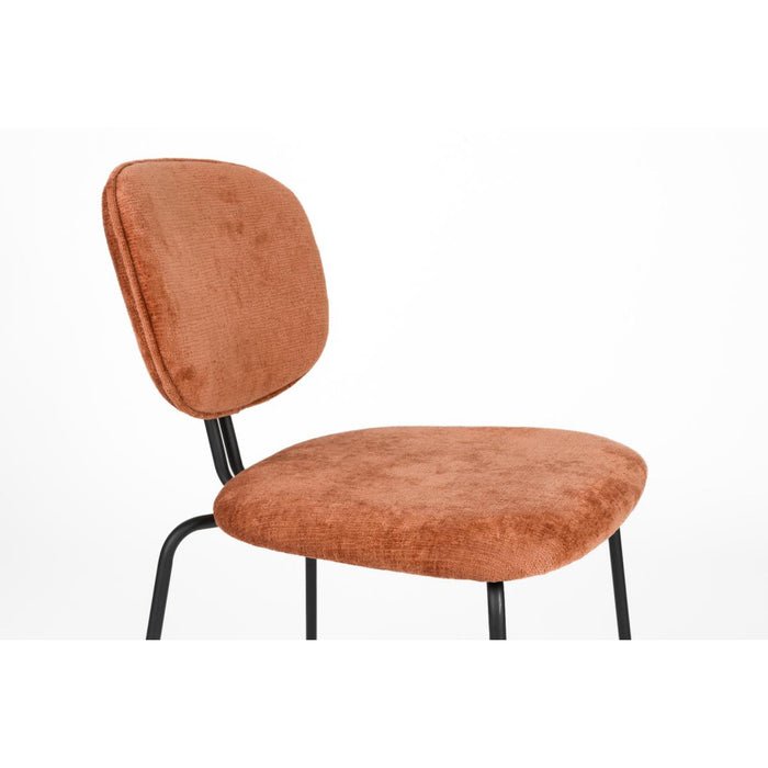 Puur Rahim eetkamerstoel - terracotta