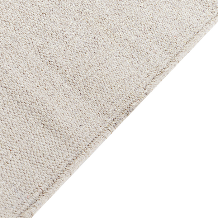 Beliani - GHARTA - Vloerkleed - Lichtbeige - 140 x 200 - Katoen