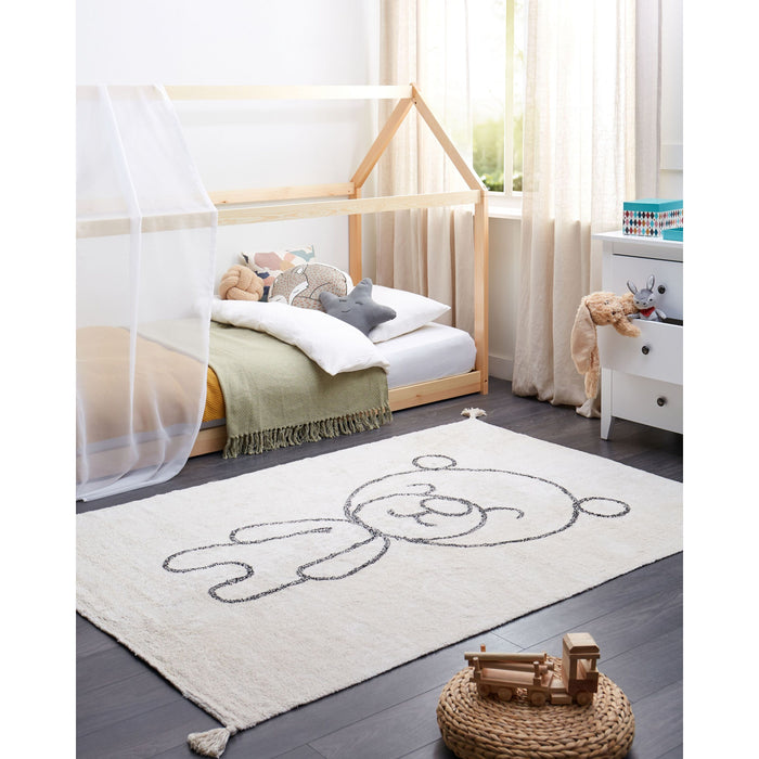 Beliani - ZORAKAN - Vloerkleed - Lichtbeige - 140 x 200 cm - Katoen