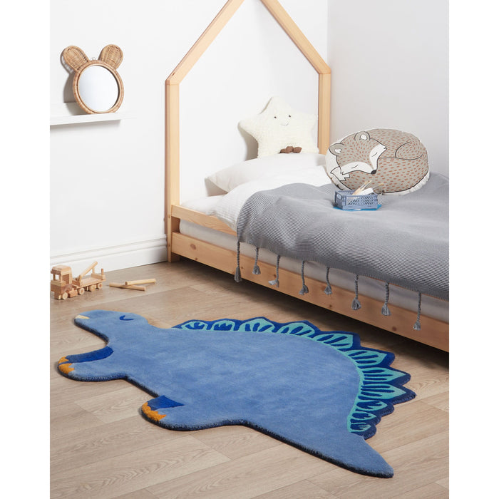Beliani - TREX - Vloerkleed - Blauw - 100 x 160 cm - Wol
