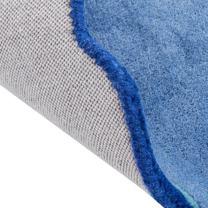 Beliani - TREX - Vloerkleed - Blauw - 100 x 160 cm - Wol