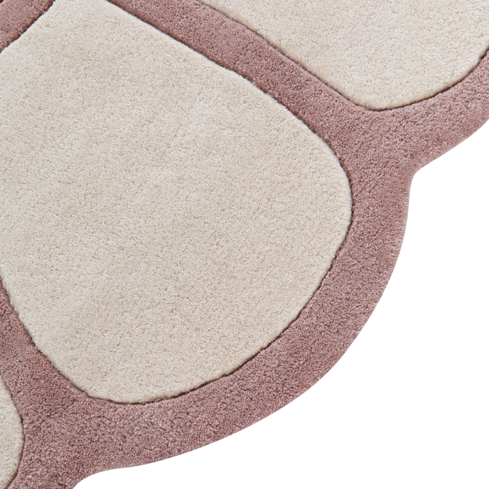Beliani - THUMBELINA - Vloerkleed - Meerkleurig - ⌀ 120 cm - Wol