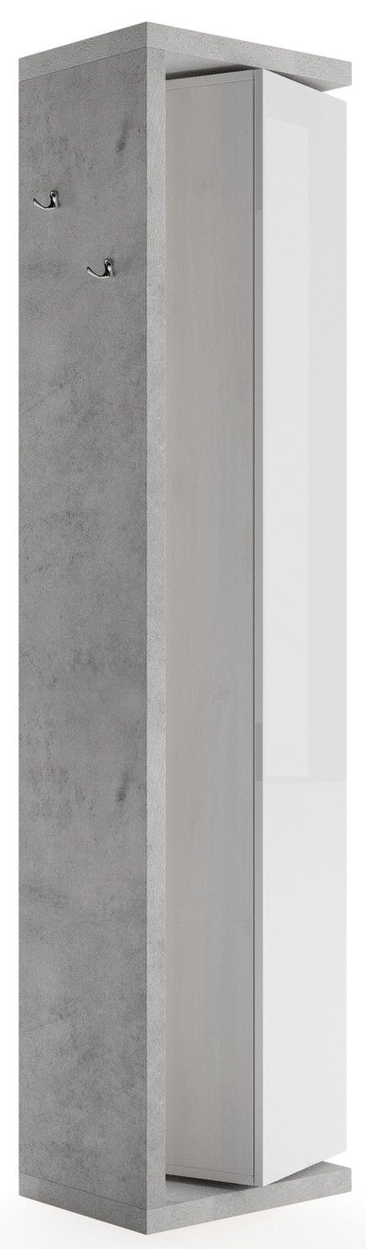 Benvenuto Design Hamburg HG Wit | Beton Badkamerkast Draaibare Kolom