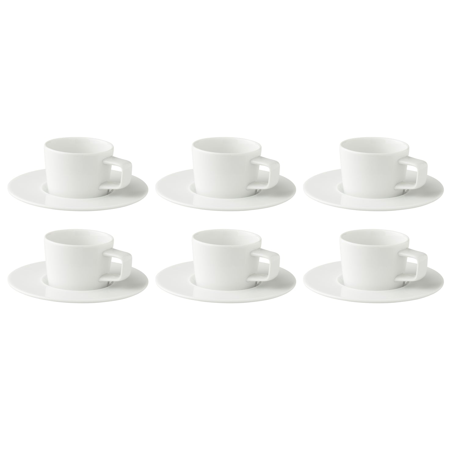 Palmer Kop en schotel White Delight 15 cl - 16 cm Wit 6 stuks