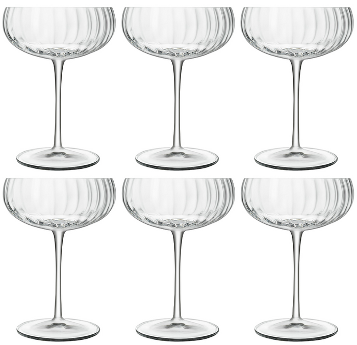 Luigi Bormioli Champagneglazen - Champagnecoupe - Speakeasies - 300 ml - 6 Stuks