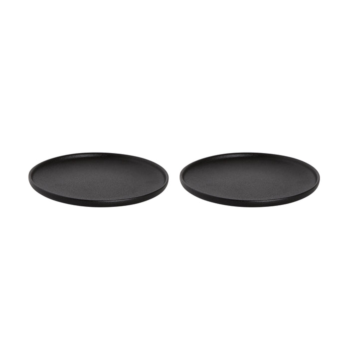 Maastricht Porselein Bord Universe 26 cm Zwart Porselein 2 stuks