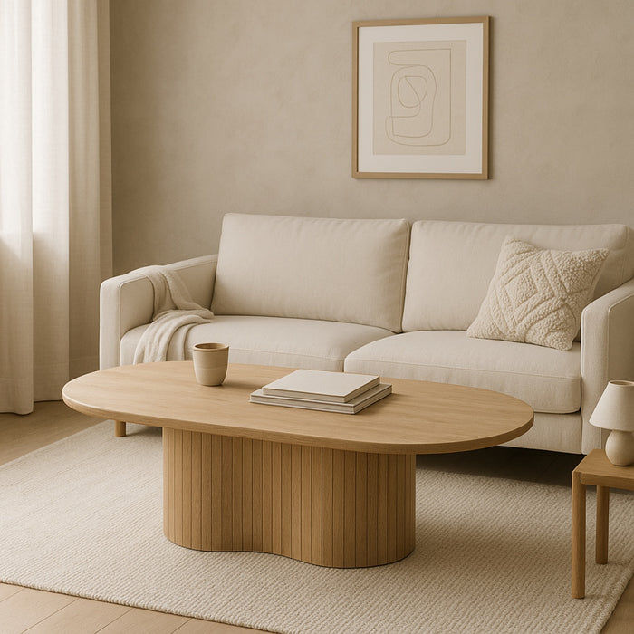Giga Meubel - Salontafel Naturel Mangohout - 120x70x35cm - Ava