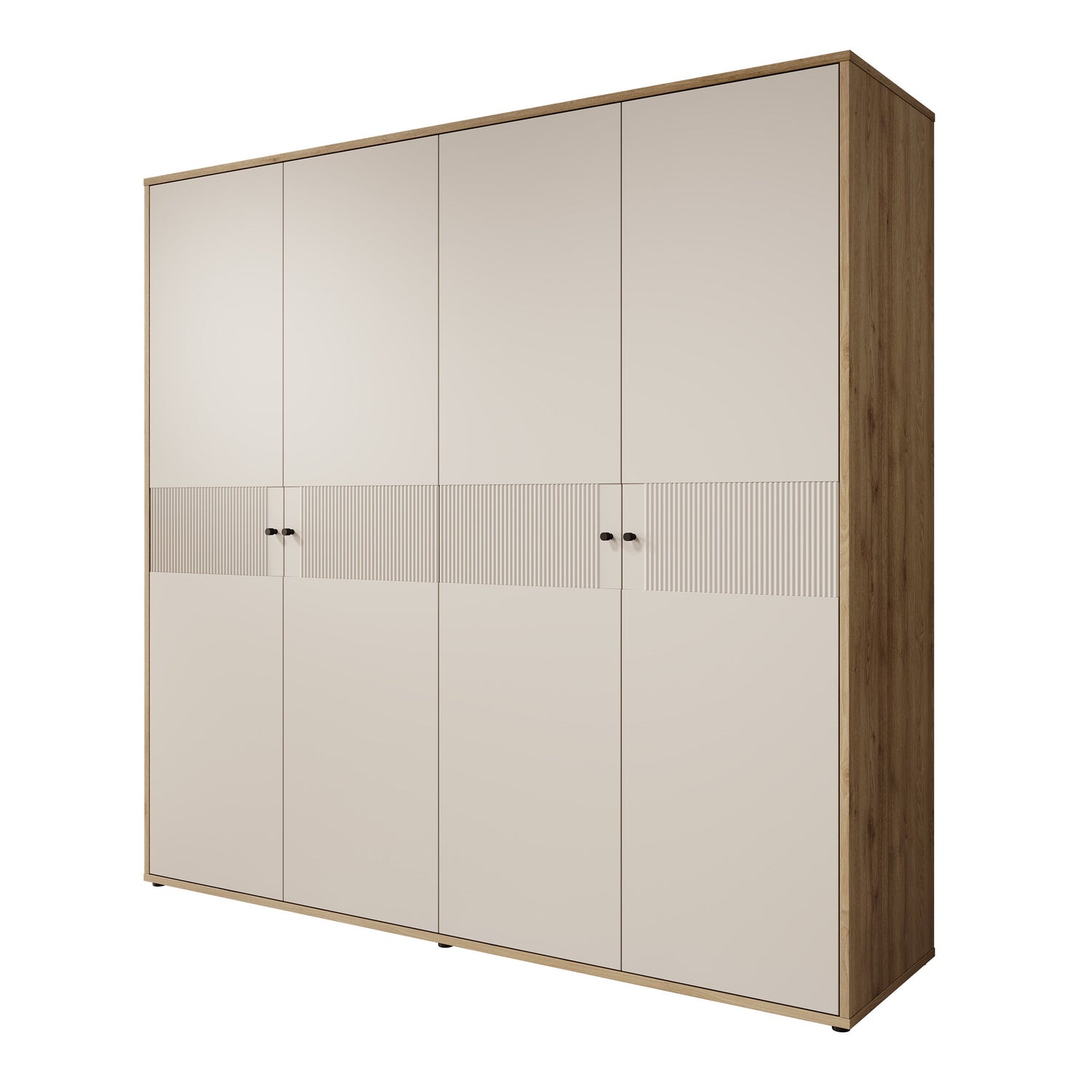 Meubella - Kledingkast Riggs - Beige - 224 cm