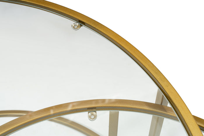 Giga Meubel - Salontafel Goud - Set van 2 - 80cm - Belarus