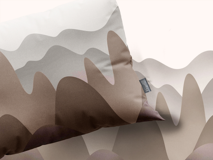 Eleganzzz Dekbedovertrek Micropercal Ripple Harmony - taupe